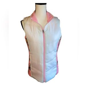 NEW Northcrest Realtree White & Pink Camouflage Lightweight Vest Womens Small